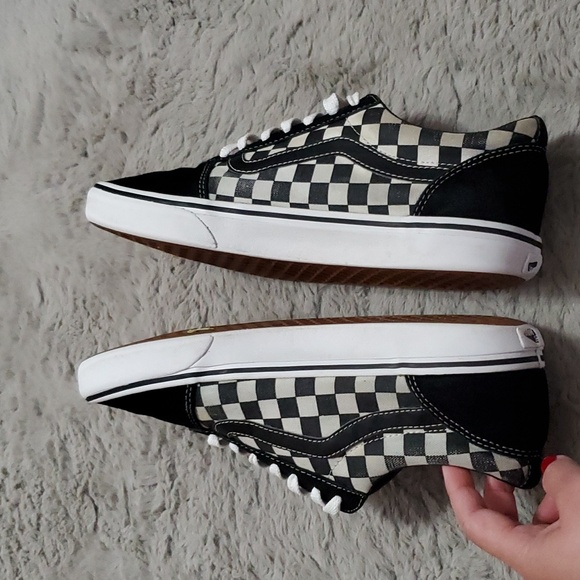 Vans off the wall suede canvas checkerboard sneakers - Picture 11 of 13